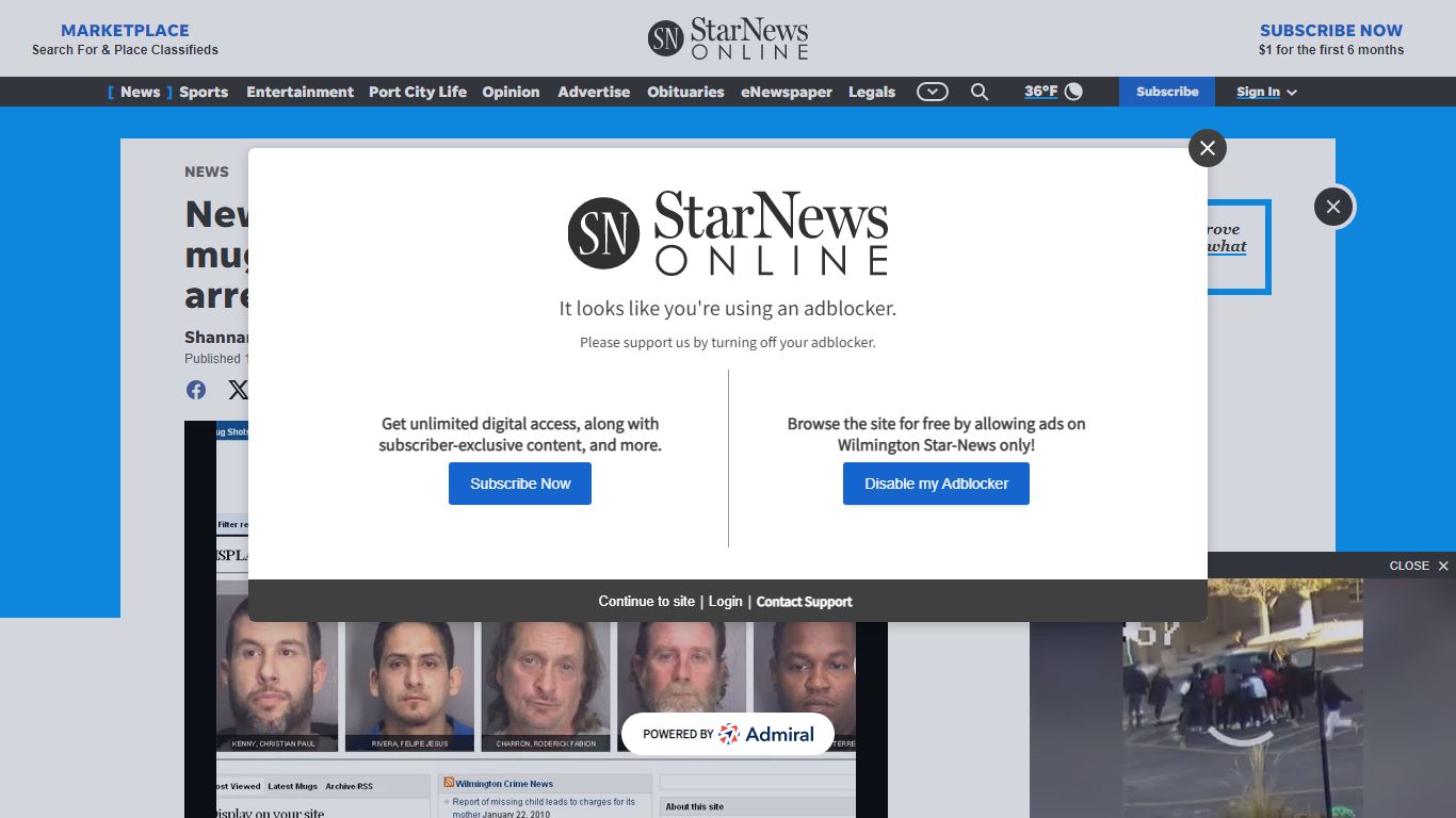 New StarNews Web site shows mugshots and names ... - Wilmington Star-News